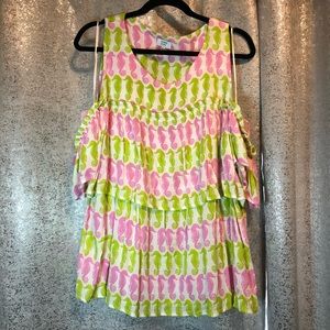 Crown & Ivy Cold Shoulder Seahorse Top